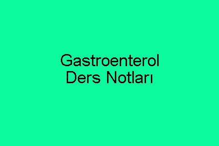 Gastroenterol Ders Notları