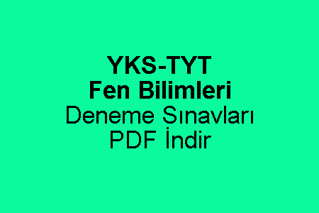 TYT Fen Bilimleri Deneme Sınavları