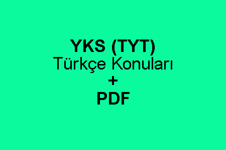 TYT Türkçe Konuları