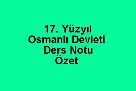 17. Yüzyıl Osmanlı Devleti