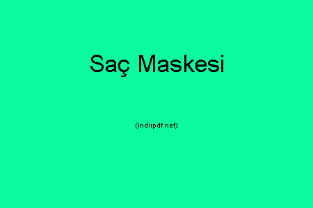 Saç Maskesi